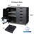 C-black 30.8“ Wide 5 Drawer Mobile File Cabinet-61177227