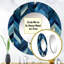 Rétro chevron bleu cobalt rétro géométrique-99625312