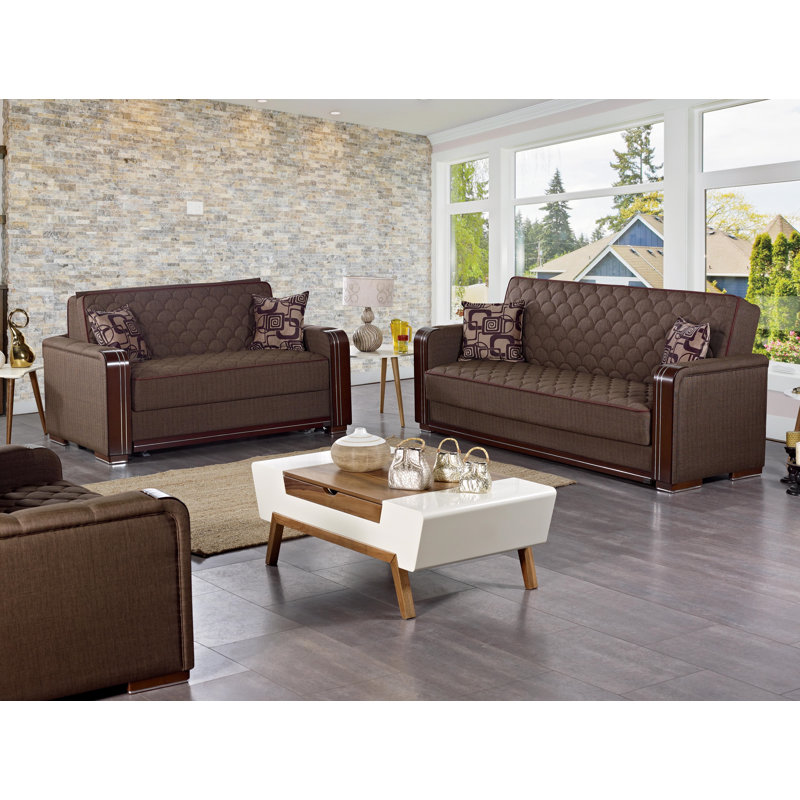 Hali Upholstered 63'' Sleeper Sofa