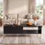 Table basse Mid-Century moderne avec tiroirs doubles-1924070326