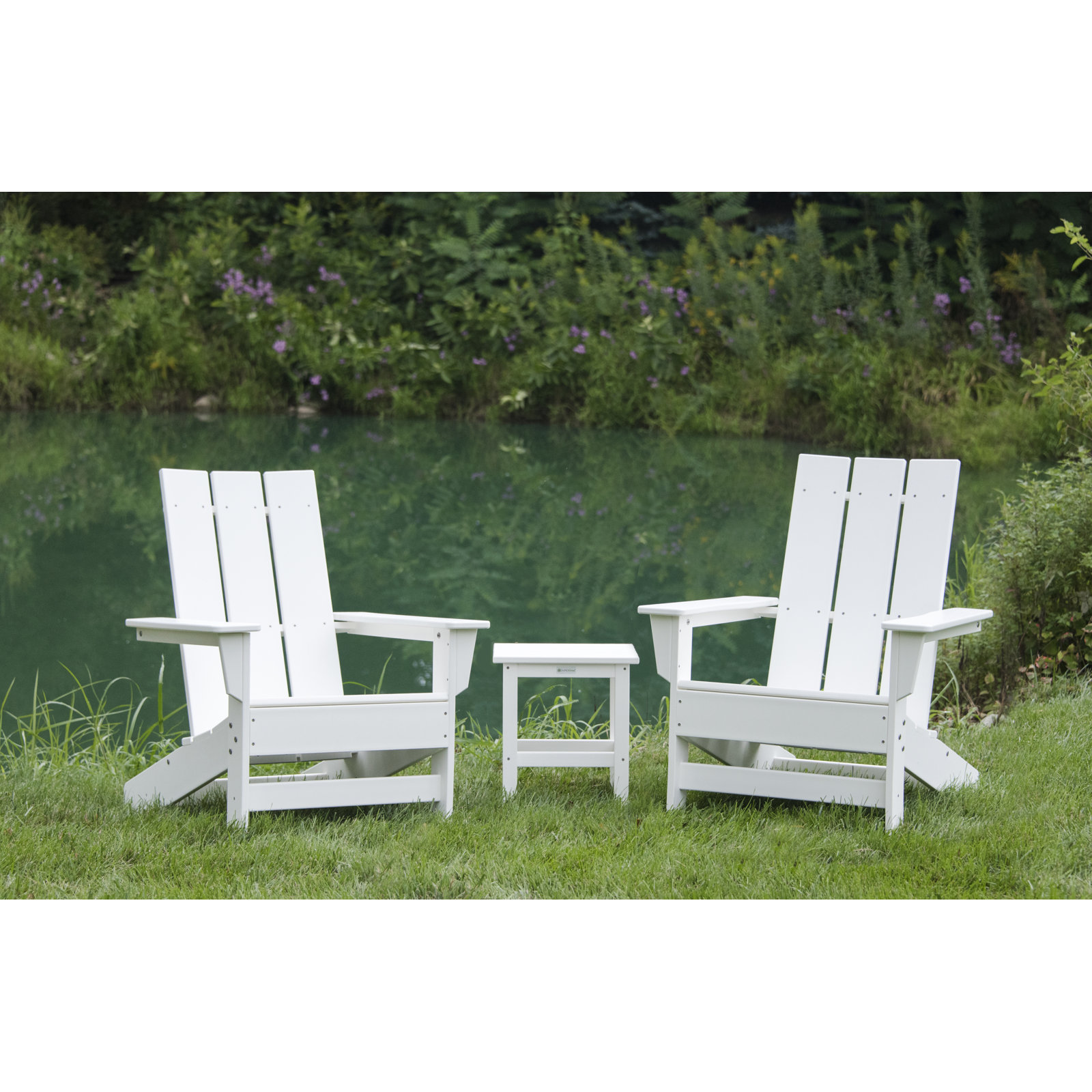Ratcliff 2-Person Patio Seating Group, White