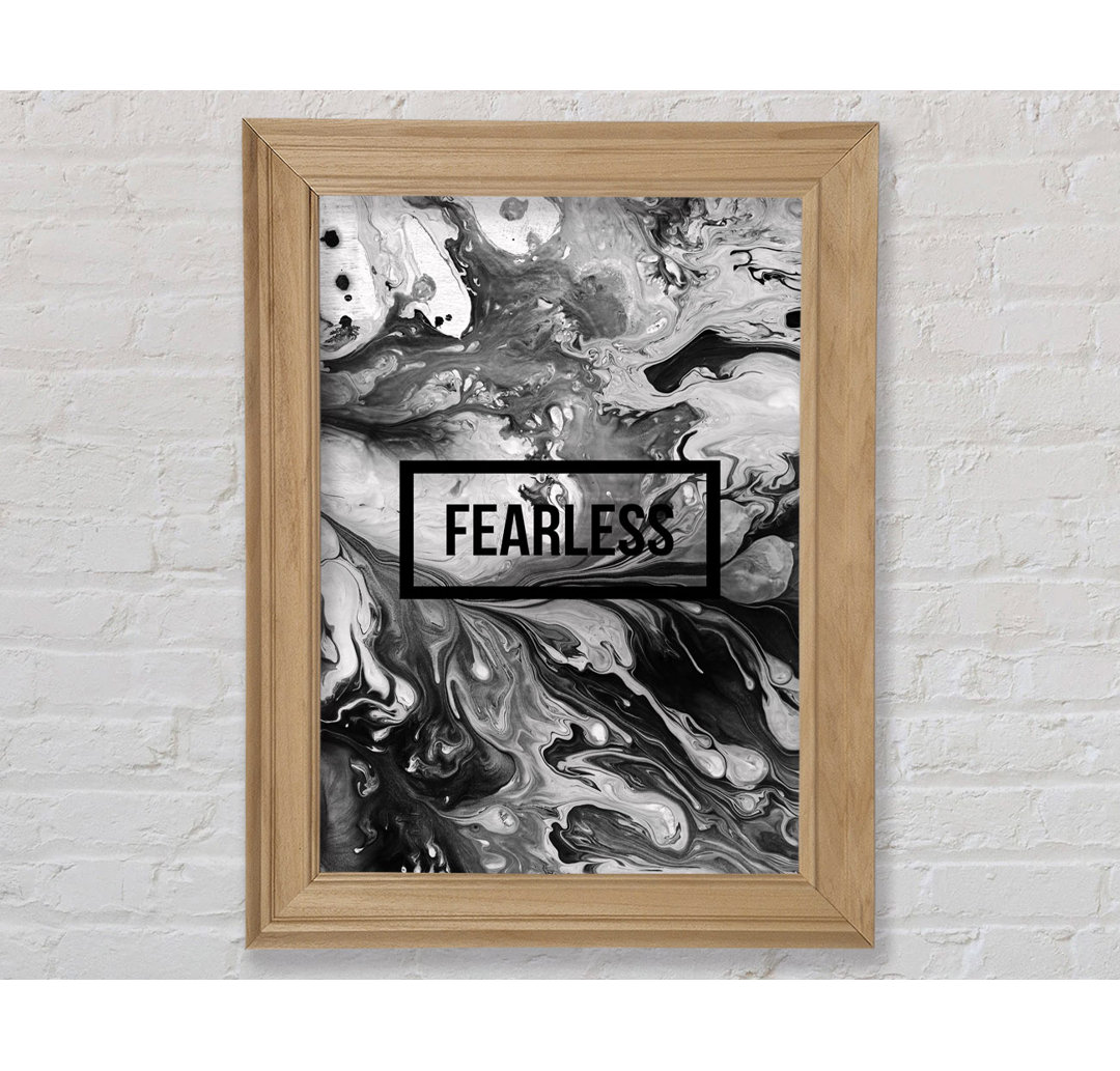 Fearless - Einzelner Bilderrahmen Typografie