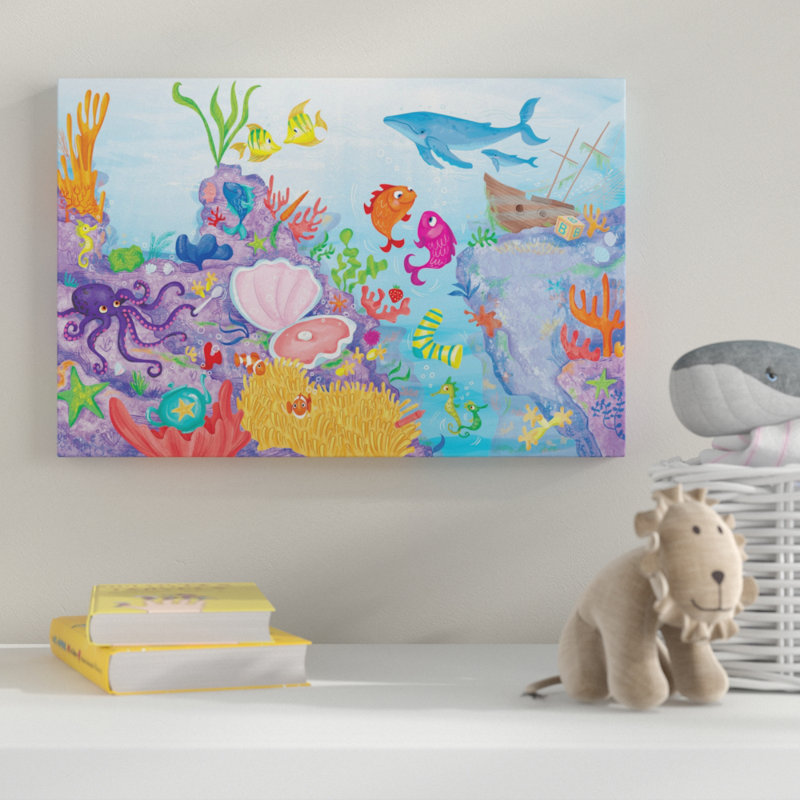 Coral Reef - Wrapped Canvas Print, 51cm H x 76cm W