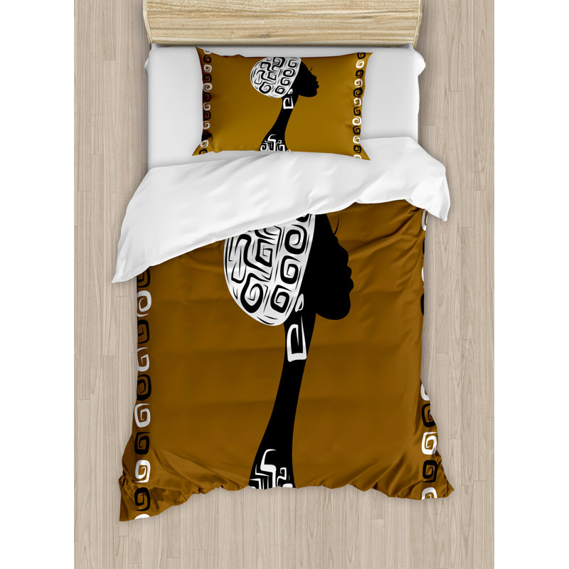 African Modern & Contemporary Duvet Cover, Twin