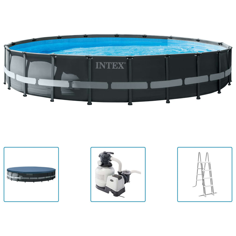Ensemble de structure en acier VidaXL, Noir, L 240,2 po x H 48 po