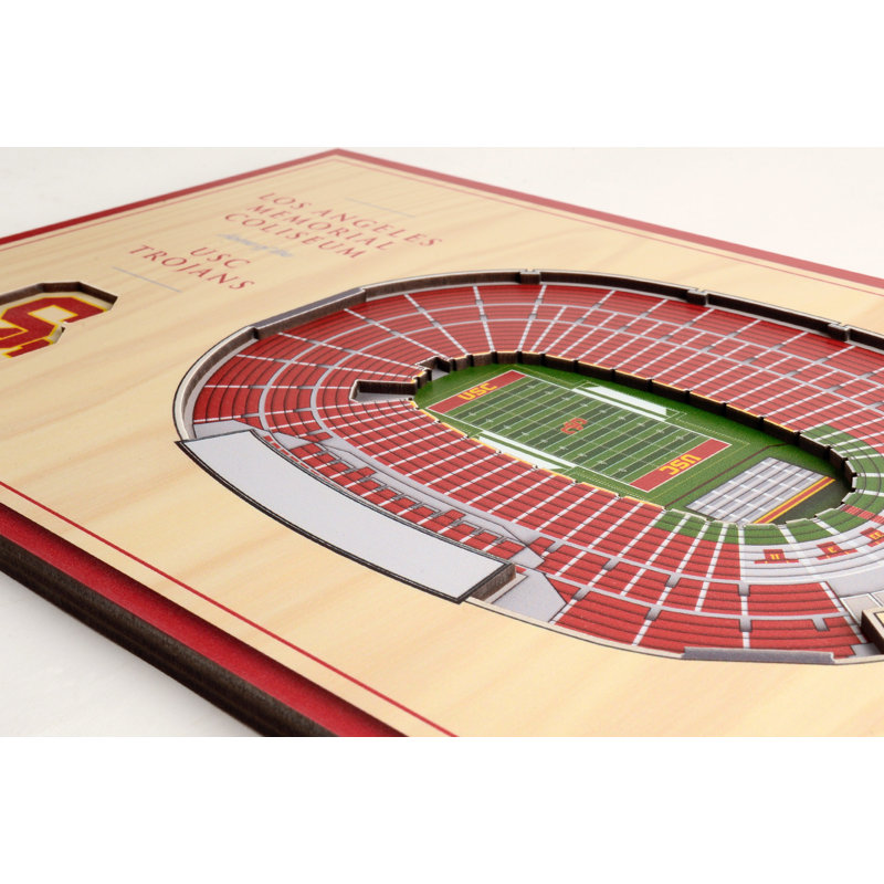 Coliseum à stadiumviews de los angeles de l’affichage de bureau 3d