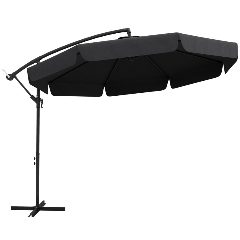 Parasol de patio suspendu, Noir