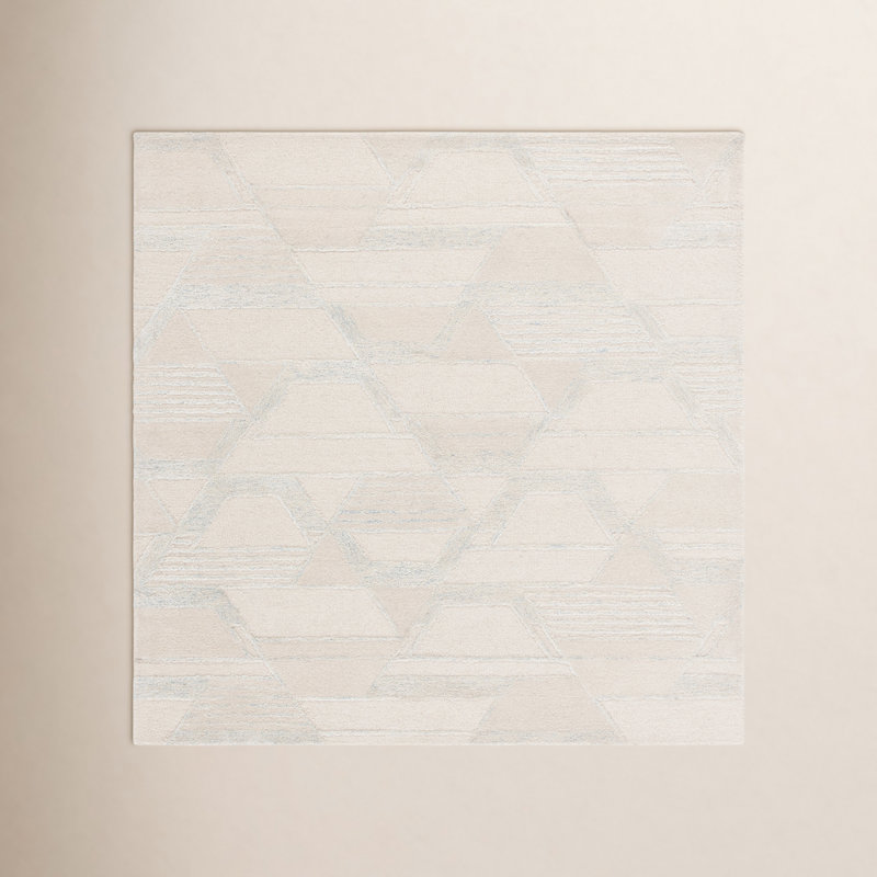 Kyrie Hand Tufted Abstract Indoor Rug, Square 6'