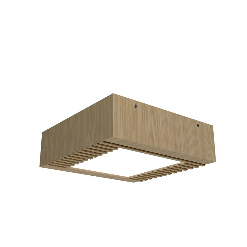Plafonnier encastré 1 lumière DEL Ripado, H 4,68 po x l 15,6 po x P 15,6 po, Sable