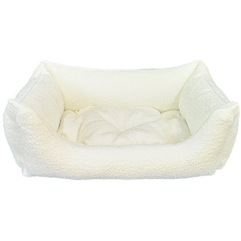 Orthopedic Polyester Pet Bed, Extra large (100cm W x 80cm D x 35cm H), Cream