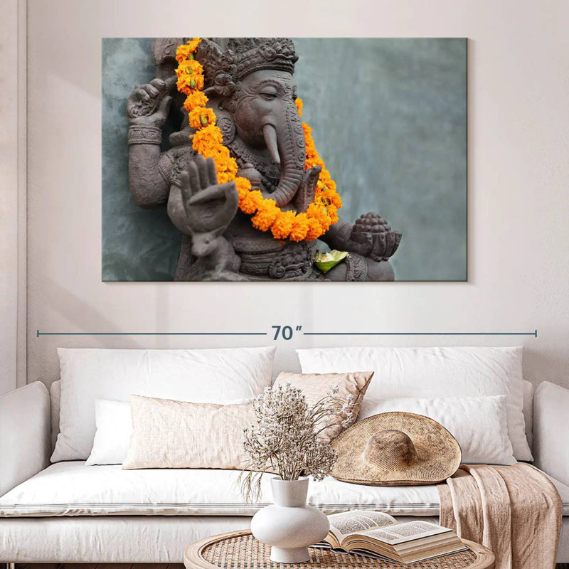 Adella Ganesha Statue, 34" H x 51" W