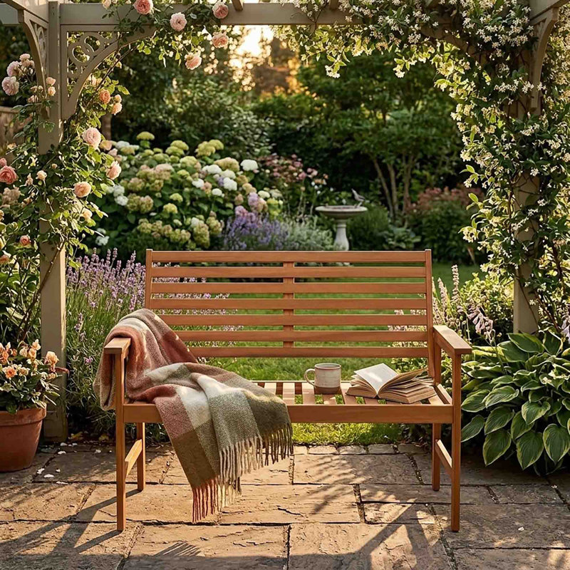 Solid Wood Outdoor Bench
