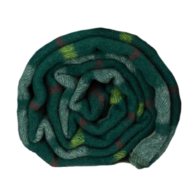 Plain Weave / Muslin Throw Blanket, Green