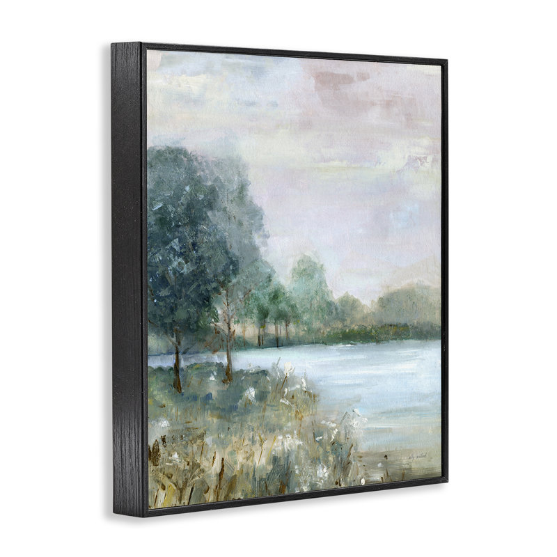 Serene Riverside View Framed Giclee, design by Sally Swatland