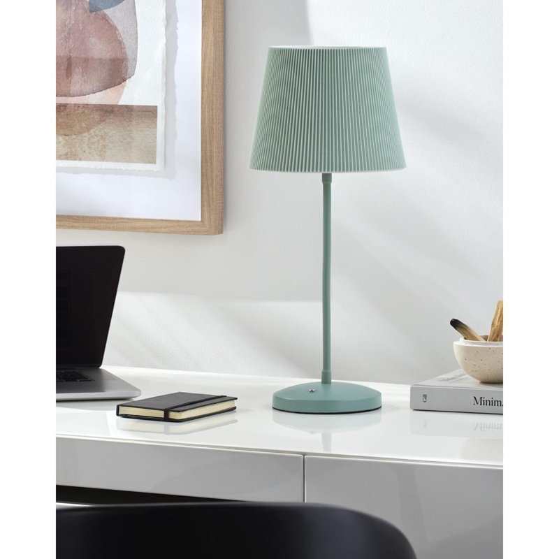 Lampe de table Wilcher, Vert, Vert