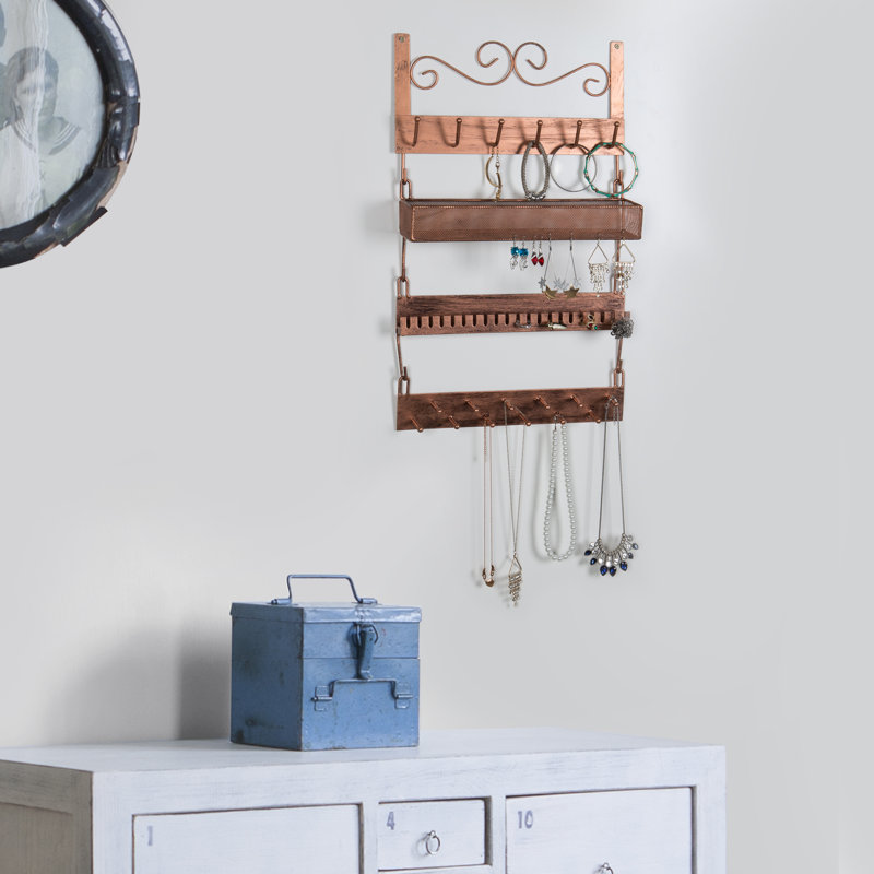 Lalla Wall Mounted Jewellery Box, Bronze