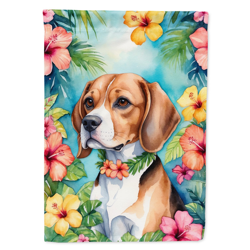 Drapeau de jardin en polyester double face H 15,5 po x l 11,25 po