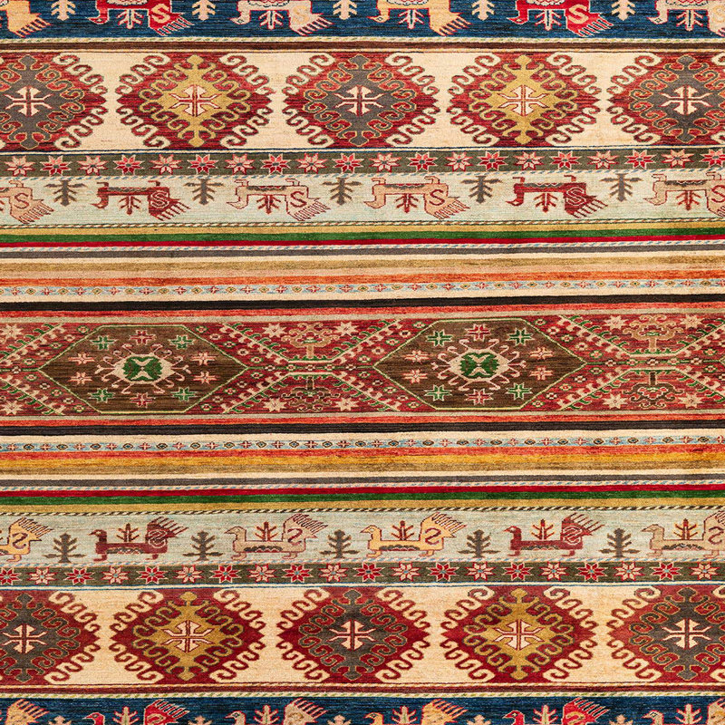 Abstract Indoor Rug, Square 5'