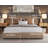 Modern Upholstered Lift-Up Storage Bed with Curved Headboard, Low Profile Platform-309247020-299414436