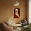 «Christmas Santa Claus Portrait», reproduction sur toile-1791181249