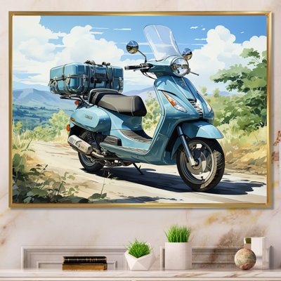 " Blue Scooter All Purpose Utility "