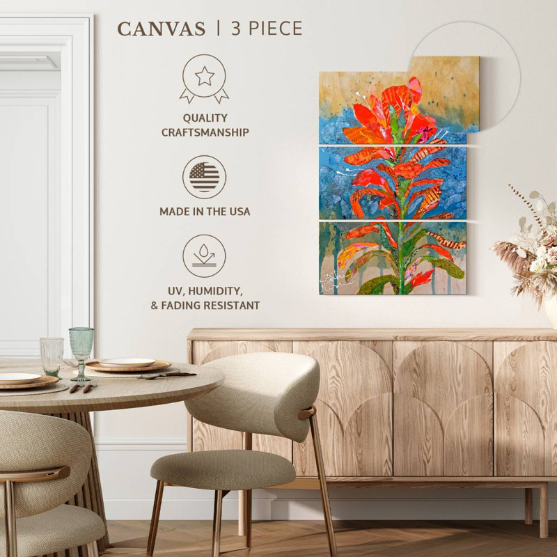 Harnek Indian Paintbrush I, H 32 po x l 20 po