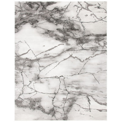 Swindle Abstract Grey/Silver Area Rug