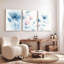 «Watercolor Floral», impression sur toile abstraite (ensemble de 3)-173517682