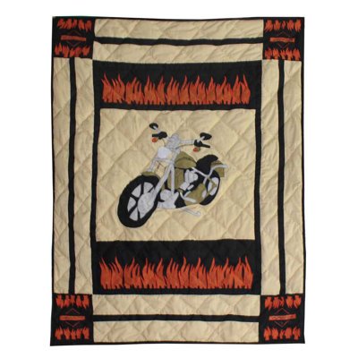 Motor Cycle Cotton Quilt