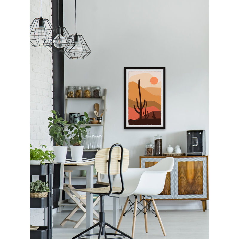Cactus Hill - Single Picture Frame Painting, 61cm H x 41cm W
