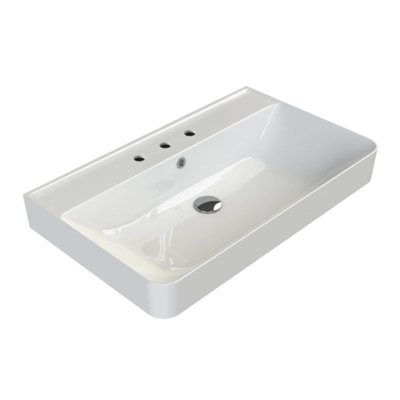CeraStyle By Nameeks Hera 18.8'' Ceramic Rectangular Bathroom Sink with Overflow