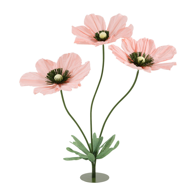 Support de mariage, fleurs artificielles et base