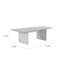 Table de salle à manger extensible Diaz 72-90 pouces, verre et bois gris clair
