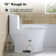 Arlo One-Piece Toilet, 10" Rough-In, 17.3" ADA Chair Height, Dual Flush 0.8/1.28 GPF, MAP 1000g, Elongated, Space-Saving Design.