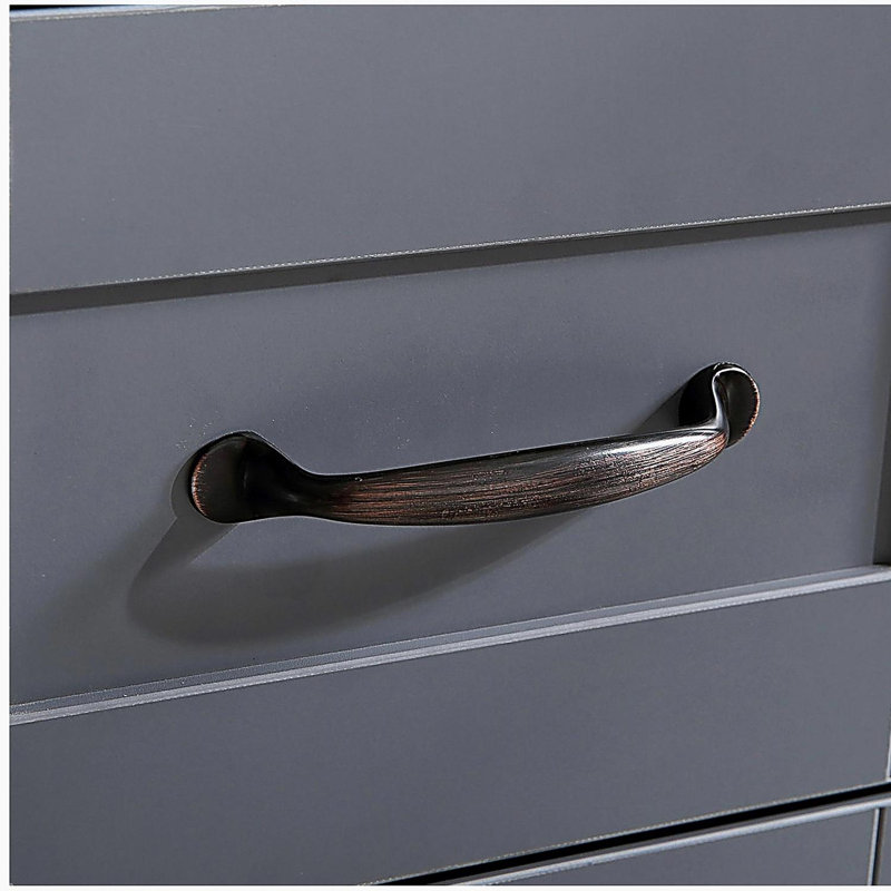 Meuble-lavabo gris 30 po avec miroir et plateau seulement