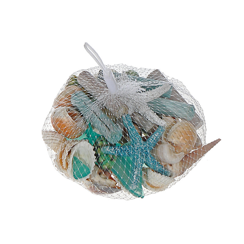 Coquillages dans un sac en filet