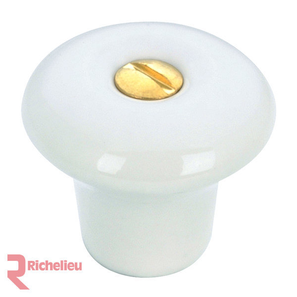 Expression 1" Diameter Mushroom Knob, 1" H x 0.88" W x 0.88" D