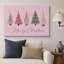 Œuvre d'art de Noël arbre de Noël rose, images de chambre de bébé, impression sur toile encadrée-132863055-132863058