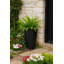 Steph Tall Round Plant Pot, Contemporary Concrete Effect Tall Planter, Round Indoor and Outdoor Vase Planter with Drainage Hole-91631665-91631675