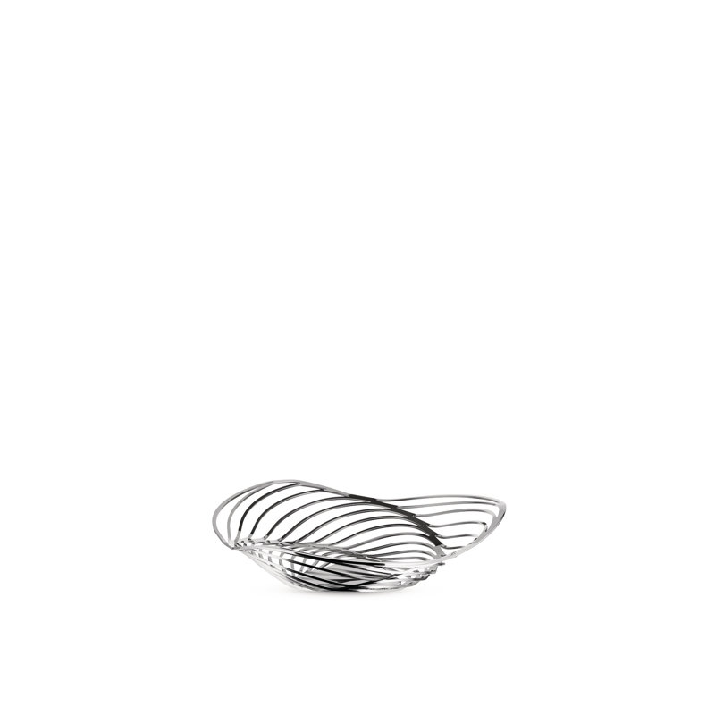 Alessi Trinity Stainless Steel Fruit Bowl, 33 cm x 33 cm x 8 cm, Steel