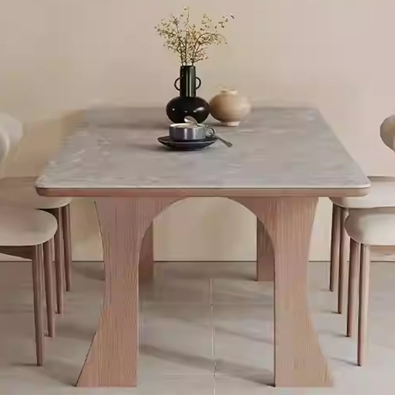 Table de salle à manger Aesthetic, Taupe, H 29,53 po x L 59,06 po x l 31,5 po