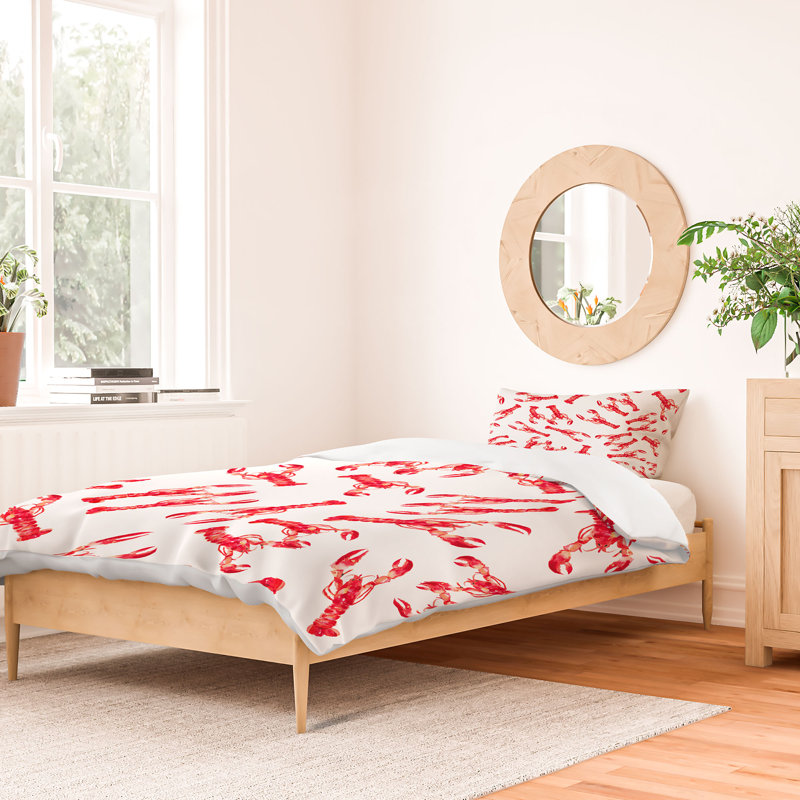 Ensemble de housse de couette Michelle Mospens, Housse de couette simple + 1 taie décorative