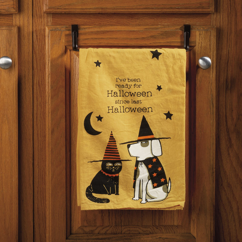  Serviette de cuisine prête pour Halloween - 28 po x 28 po