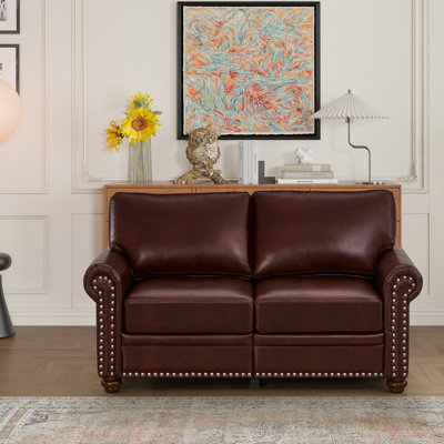 Burgundy Pu Leather Living Area - Back Support And Comfortable With Storage Box