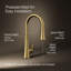 Tone Touchless Pull-Down Kitchen Sink Faucet with Three-Function Sprayhead-323833468