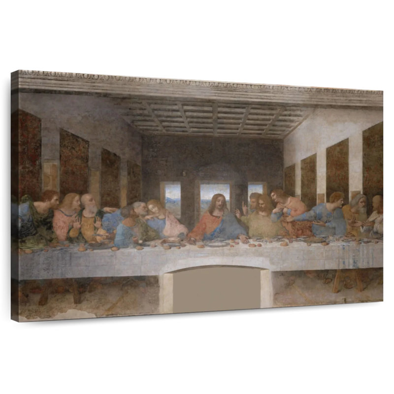 Adella la Cène 1495-98, H 8 po x l 12 po