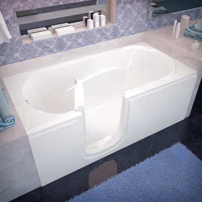 Ashton 59.6'' x 30'' Soaking Acrylic Bathtub