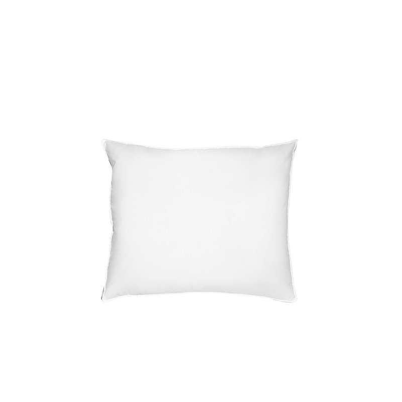 O'Hara Cotton Bed Feather & Down Medium Support Pillow, 50cm H x 60cm W x 10cm D