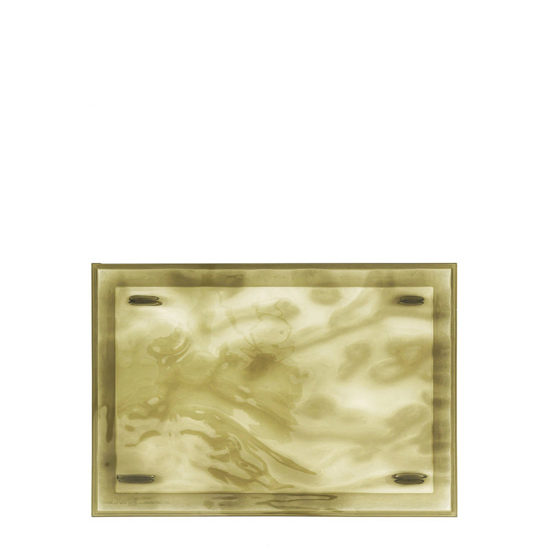 Dune Decorative Tray, 21.65" x 14.96", Green