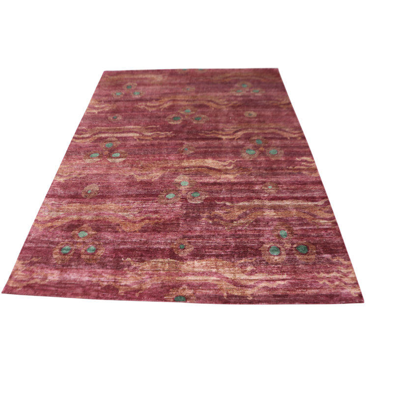 Rumi Silk Dragon Rose Rug